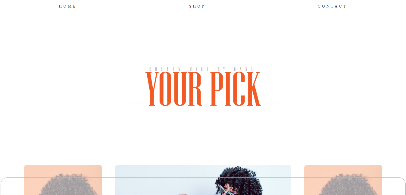 your pick website screenshot